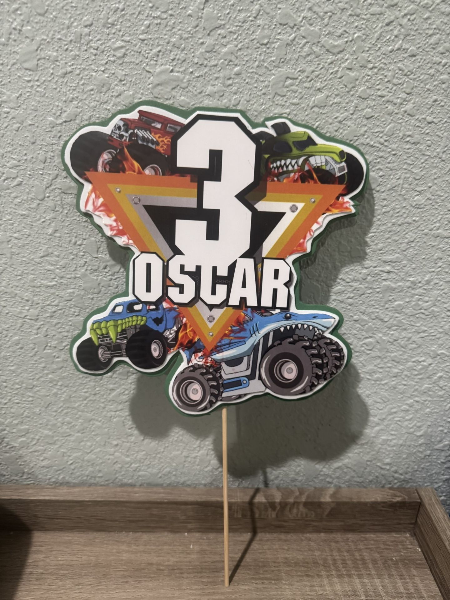 Monster Jam Cake Topper