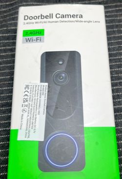 Wi-Fi Doorbell Camera 2.4GHz w/  2 Drywall Anchors and Screws