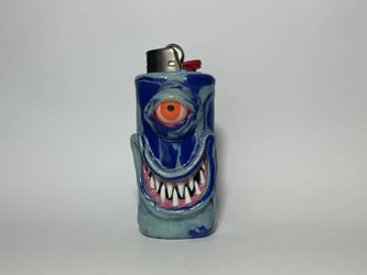 Monster themed case for bic lighters