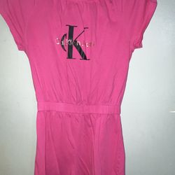 CK Calvin Klein Girls Romper Pink Logo Shorts Size Large (12/14)