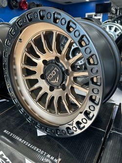 LOCK OFF-ROAD GRIT 17x9 6x135 ET -12mm MATTE BRONZE W/MATTE BLK RING $225 each