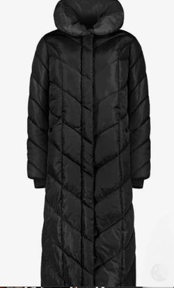 Womens Fleece Lined Quilted Maxi Coat
