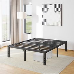 Brand New! 16 Inch High Metal Full Size Bed Frame, Platform Bed Frame Full Size No Box Spring Needed