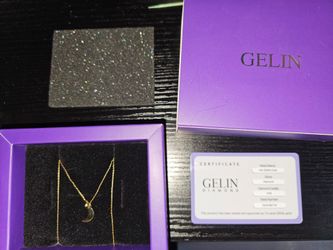 Gelin 14K Gold Half Moon Necklace