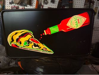Tabasco and Pizza Neon Sign