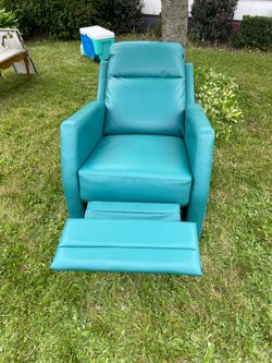 Blue reclining chair