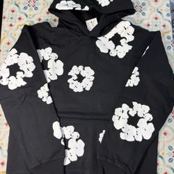 Denim Tears Black Pullover Hoodie Size L