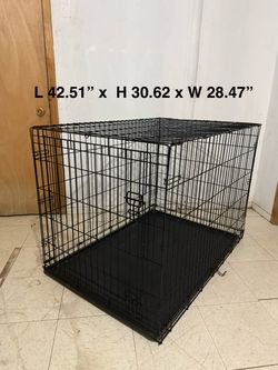 Folding dog crate