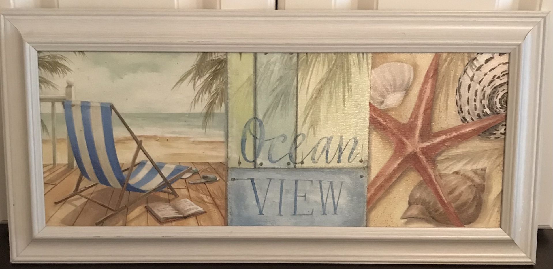Beach Theme Framed Artwork 