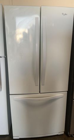 Whirlpool 3-Door 33"  White Refrigerator
