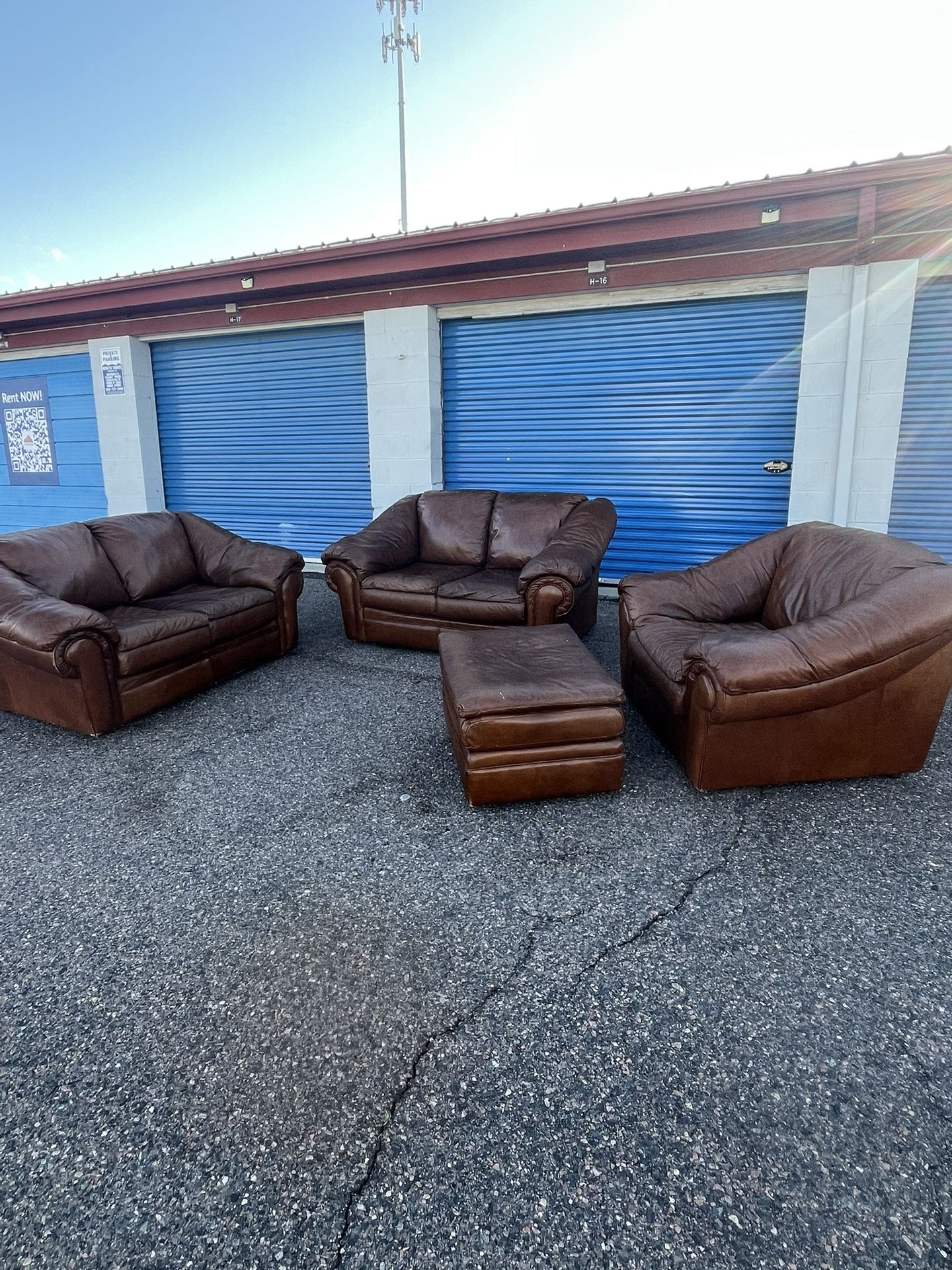 Leather Sofa Set – FREE DELIVERY