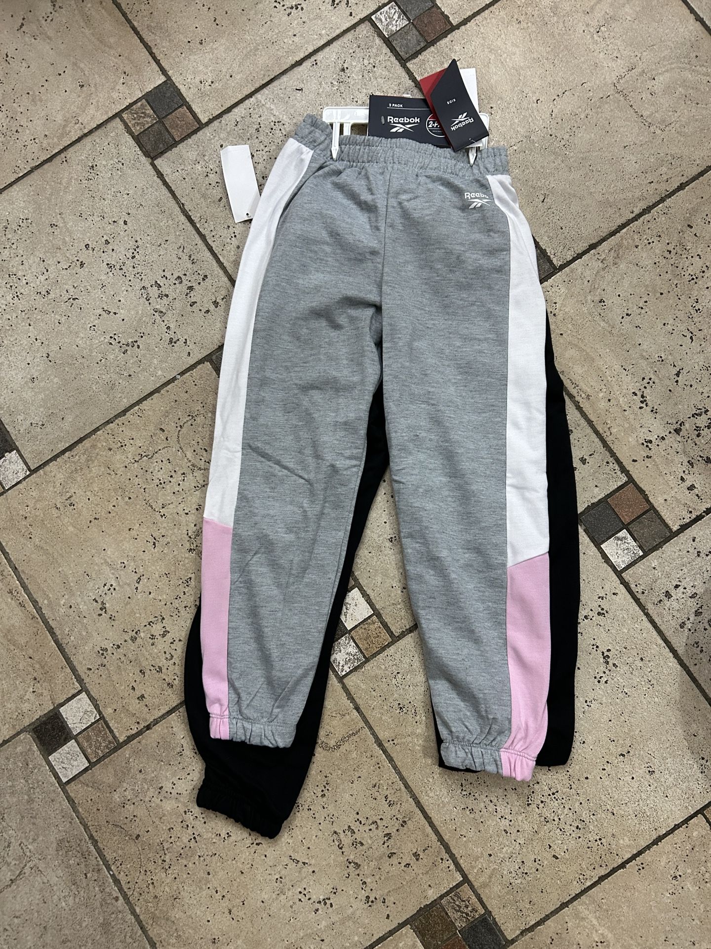 NWT Reebok girls joggers 2 pack size 7/8