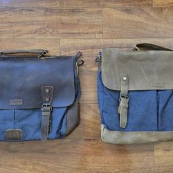 $10 Each Unisex Leathef Canvas Messenger Bag Shoulder Bag Satchel with Shoulder Strap 