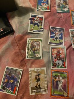 Football card collectibles many different players we need to trade for 49ers cards or 10 each
