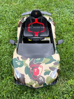 Custom “Bape” Lamborghini Kids Electric Ride-On