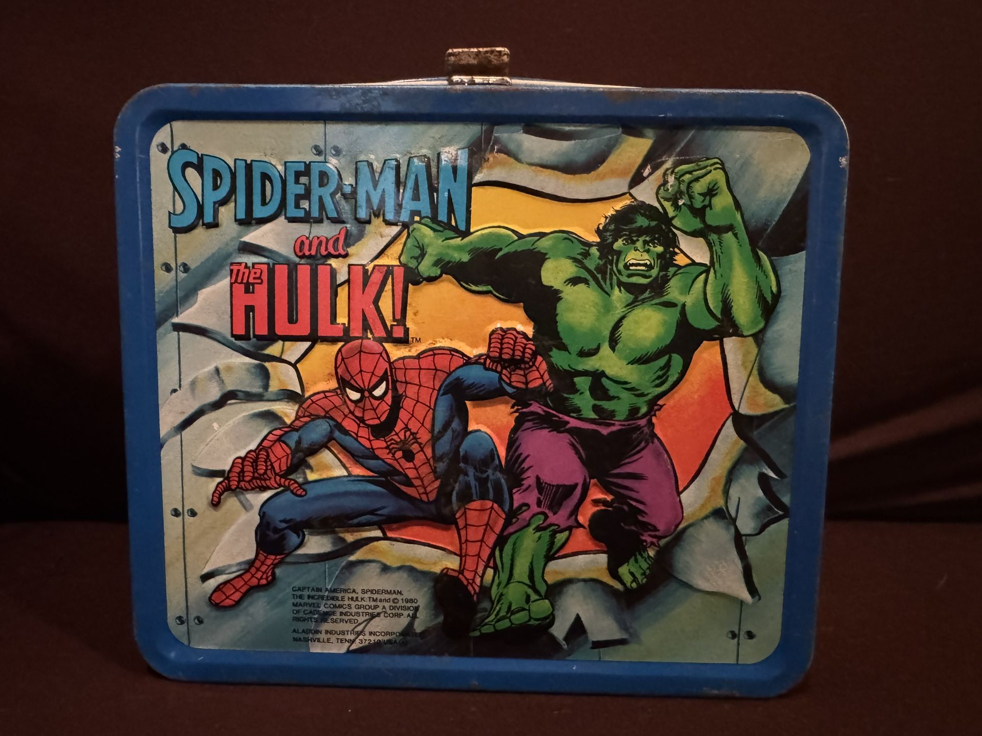 Spider-Man, The Hulk, and Captain America Lunchbox - 1980