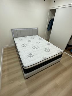 Queen Size Mattress Pillow Top New bedframe sold separately