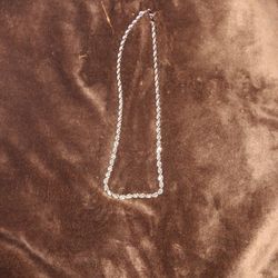 Silver Rope Necklace 