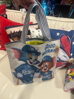 Dodgers Tom and Jerry tote bag