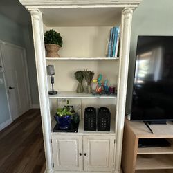 PRICE DROP! Solid Wood Farmhouse Cabinets – Moving Sale – Set of 2