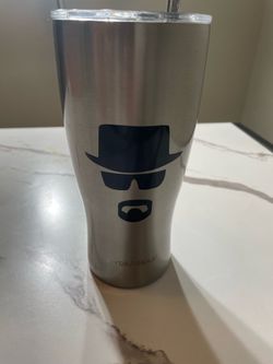 Heisenberg Style Stainless Steel Tumbler w/ Straw Lid – Insulated Travel Cup