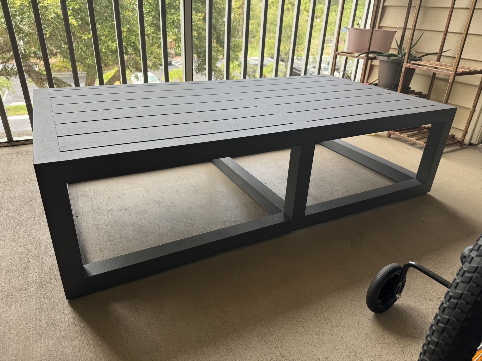 Rectangular Aluminum Coffee Table