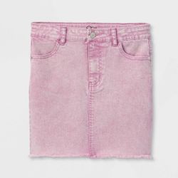 New Girl Pink Jean Skirt