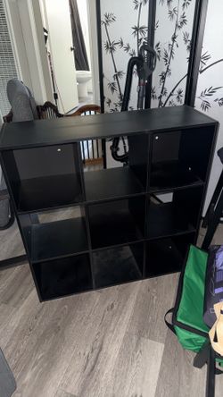 Mainstay 9 cube storage organizer black