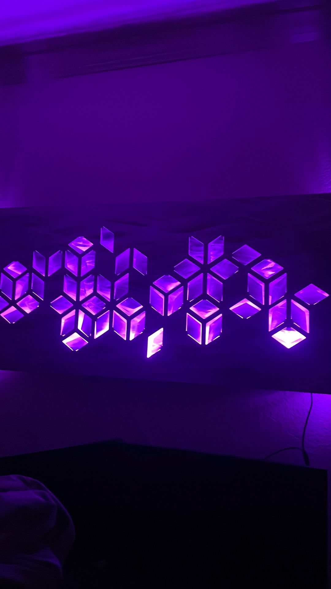 LED Impulse Metal Abstract Wall Art 
