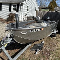 Boat, Motor and Trailer - 16 FT Marlon - 25HP 2021 Yamaha Engine (Only 60hrs) - Excellent Condition