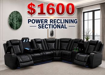🌟Free Delivery—Brand New power reclining  Sectional