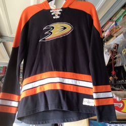 Ducks Hockey Sweatshirt Hoodie Size Youth L