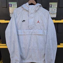 Rare Nike Air Jordan Windbreaker White Cement Jacket