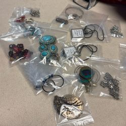 Lot Of Necklaces And Bracelets