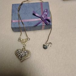 Sterling Silver Heart Necklace New Price