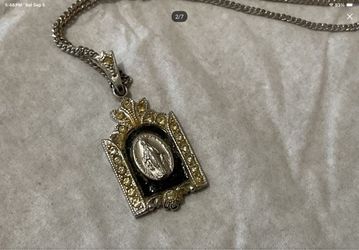 VTG 12” CHAIN RELIGIOUS MEDAL