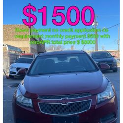 2016 Chevy Cruz No Credit Application No Requirement