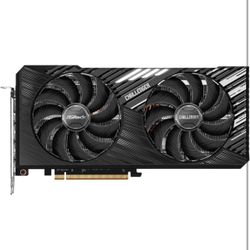ASRock AMD Radeon RX 7700 XT Challenger 12GB GDDR6 192-bit 0dB Silent Cooling 7680 x 4320 DisplayPort HDMI LED Indicator 18Gbps Dual Fan Graphics Card