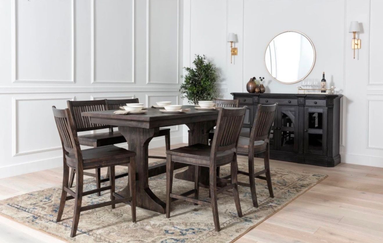 Living Spaces Valencia Counter Height Set  