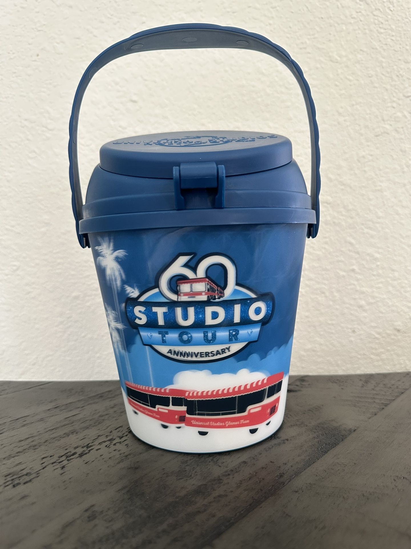 Universal Studios Hollywood 60th Anniversary Souvenir Popcorn Bucket
