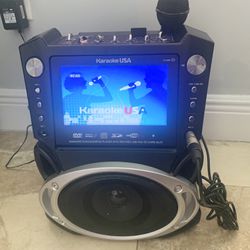 Karaoke Machine: Bluetooth, 1-mic + Over 500 Song Library!
