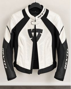 REV'IT Motorcycle Jacket Black White EU 40