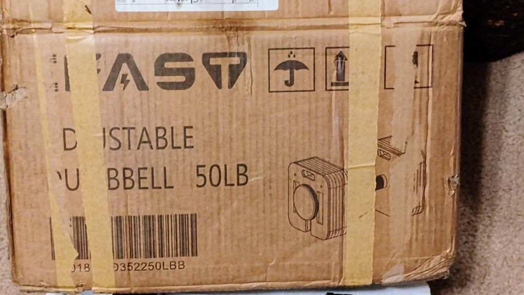 Adjustable Dumbbell 50LB - 9 in 1 Quick-Lock Dumbbells Set - Single or Pair - Square Design - Multi-Weight Free Weights for Home Gym Strength Training