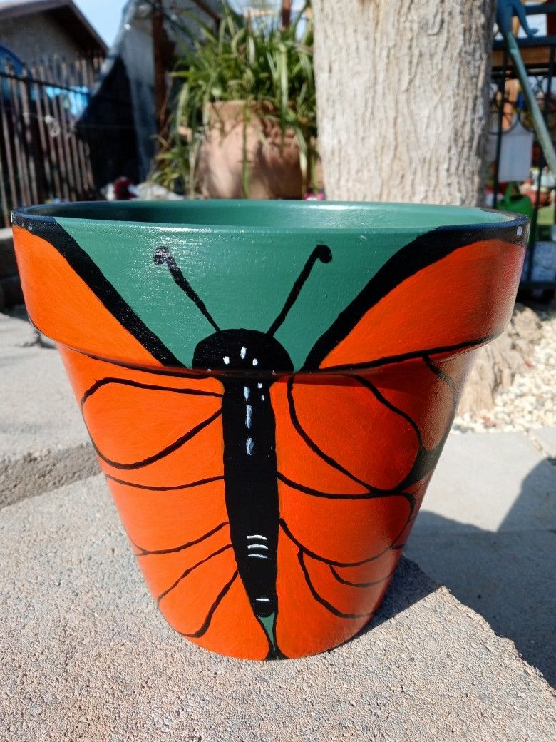 Terracotta Hand Painted Pots