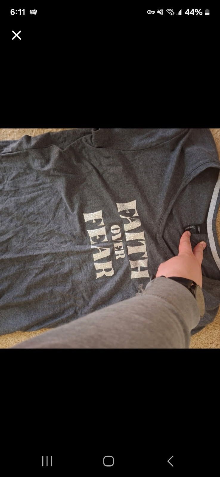 Faith Over Fear T shirt (Hanes)