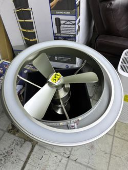 Modern LED Ring Ceiling Fan with Light