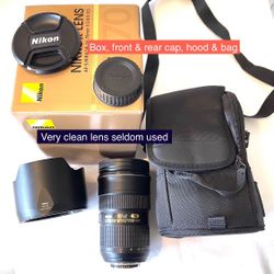NIKON LENS AF-S NIKKOR 24-70mm F/2.8 G ED— $525.00