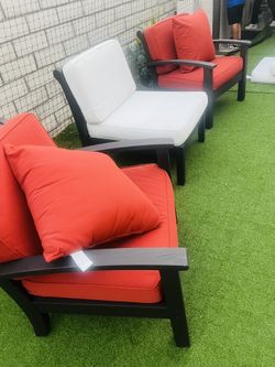 3 Patio chairs