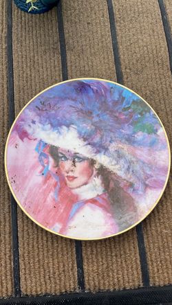 Decorative Collector Plate Woman Portrait