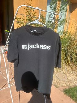 Vintage MTV Jackass T- Shirt Black Size Large made in USA